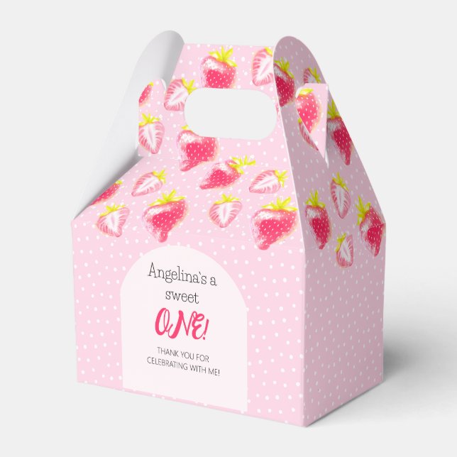 Para Regalos La caja de favores del primer cumpleaños (Front Side)