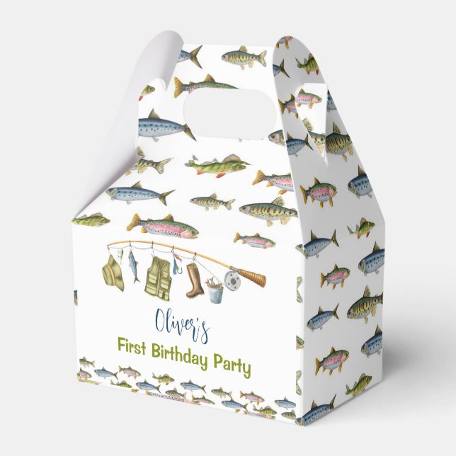 Para Regalos La gran caja de la fiesta de cumpleaños de pescado (Front Side)