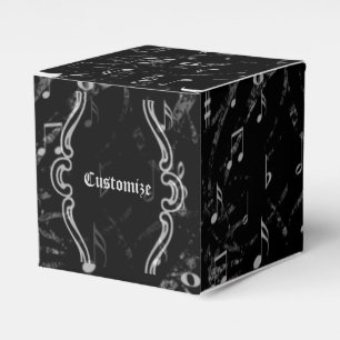 Para Regalos La música negra y blanca observa la caja del favo