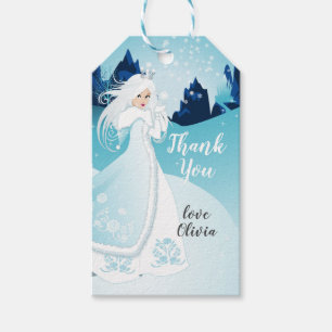 Para Regalos La reina de la nieve le agradece las etiquetas del