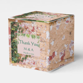 Para Regalos Ladrillos pintados Caja Verde de Favor de la Boda 