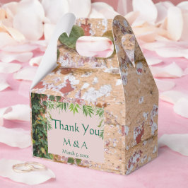 Para Regalos Ladrillos pintados Caja Verde de Favor de la Boda