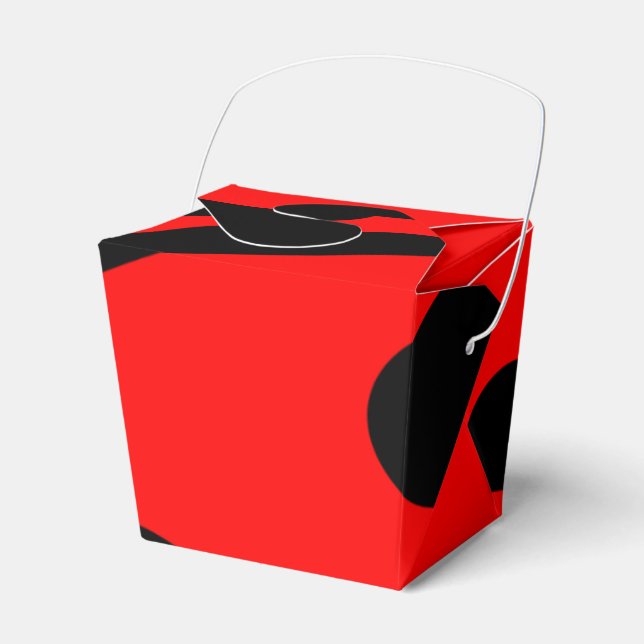 Para Regalos Lady Bug Sacar la caja del favor (Front Side)