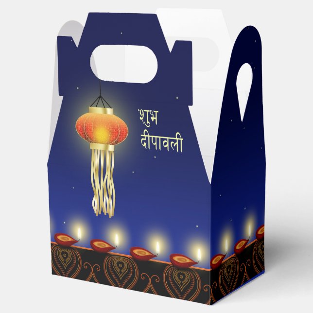 Para Regalos Lámpara luminosa Diwali - Caja de favoritas Gable (Abierto)