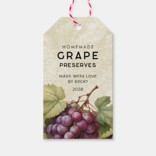Para Regalos Las etiquetas de las uvas de uva de época con uvas