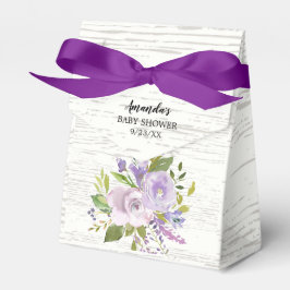Para Regalos Lavanda Rústica Flores Caja de Favor Baby Shower