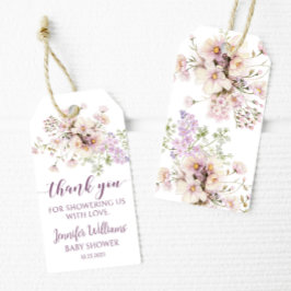 Para Regalos Lavender bebé florida ducha gracias etiquetas