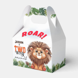 Para Regalos León Safari Dos Niños Salvajes Caja Favorita Cumpl
