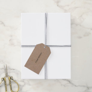 Para Regalos Logotipo de diseño personalizado Etiquetas Kraft H