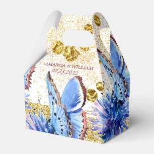 Para Regalos Mariposa Elegante Caja de Favor de Boda Moderna