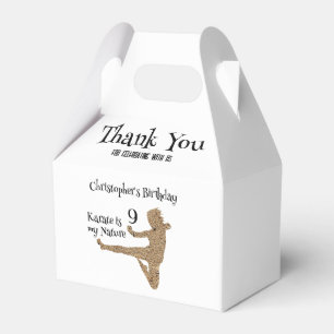 Para Regalos Martial Arts Karate Cumpleaños Gracias Caja de Fav