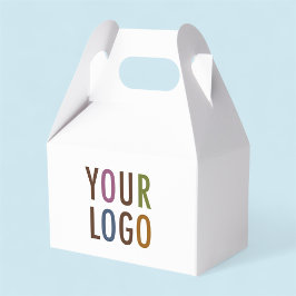 Para Regalos Mini caja de regalo de favor de gable con logotipo