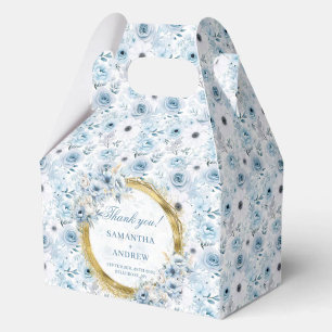 Para Regalos Moda acuarela Luz Azul Dorada caja de favoritos