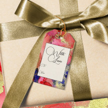 Moda Oro Rojo Con Etiquetas De Regalo De Amor