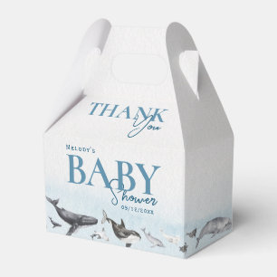 Para Regalos Moderna caja de Baby Shower Rustic Ocean