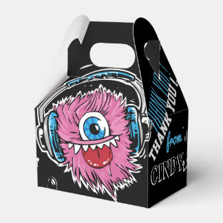 Para Regalos Monstruo de música rosa con caja de favoritos de a