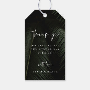 Para Regalos Moody Tropics Boda Gracias Etiquetas De Regalo