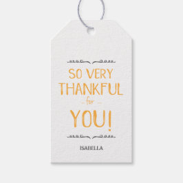 Para Regalos Muy agradecido por ti - Etiquetas de Acción de Gra
