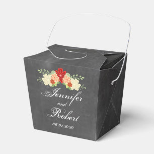 Para Regalos Naranja de sangre Caja de Favor de Boda de Placa d