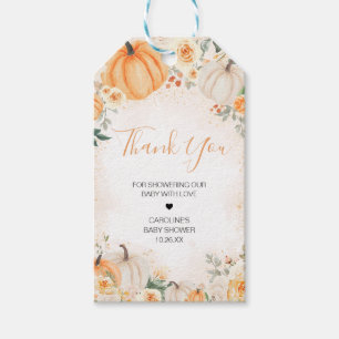 Para Regalos Naranja Floral Verdor Pequeñas Etiquetas De Favor