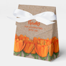Para Regalos Naranja Tulip en la caja del favorito Kraft Tent S
