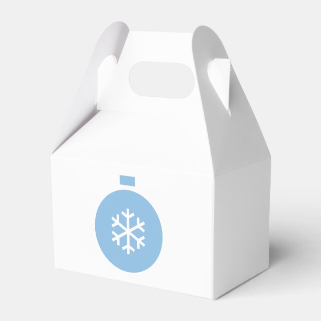 Para Regalos Navidades azules caja favorita de bolas (Front Side)