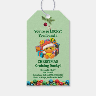 Para Regalos Navidades de las etiquetas del pato en crucero