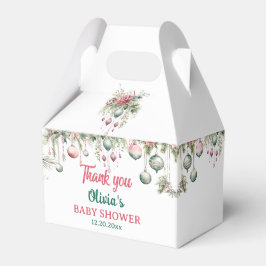 Para Regalos Navidades florales Caja de Favor del Partido Baby 
