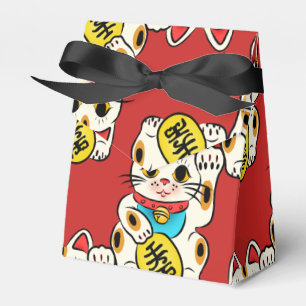 Para Regalos Neko japonés del maneki de la caja del favor del
