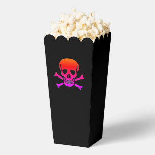 Para Regalos Neon Skull caja de palomitas negras