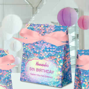Para Regalos Niños de sirena pastel Caja de Favor de Cumpleaños