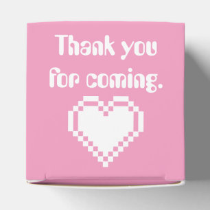 Para Regalos Nuestra caja de favores de corazones de 8 bits en 