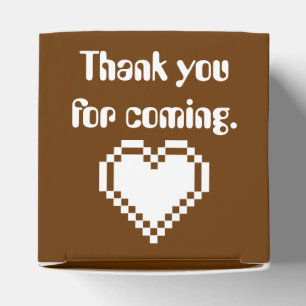 Para Regalos Nuestros corazones de 8 bits en la caja de chocola