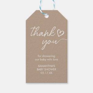Para Regalos Oh Baby Brown Etiquetas Minimalistas de Baby Showe