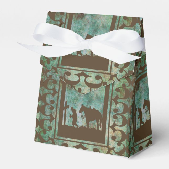 Para Regalos Oración de Cowboy de la caja de regalo del Partido (Front Side)