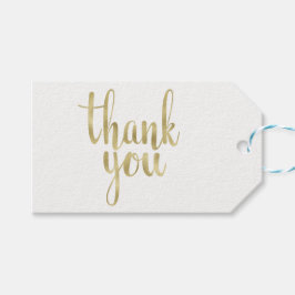 Para Regalos Oro gracias etiquetas de favor, Relieve metalizado