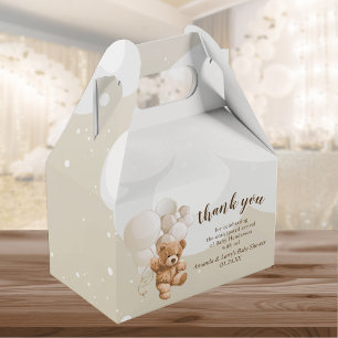 Para Regalos Oso de peluche con caja favorita de globos