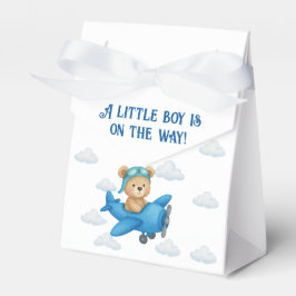 Para Regalos Oso de peluche en la caja de Baby Shower del avión