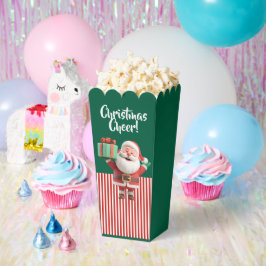 Para Regalos Papá Noel sosteniendo caja de regalo