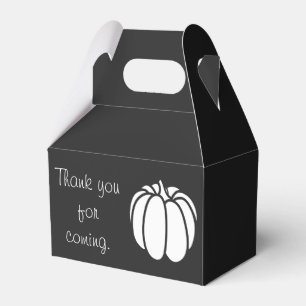 Para Regalos Parche de Calabaza en caja de Favor Negro