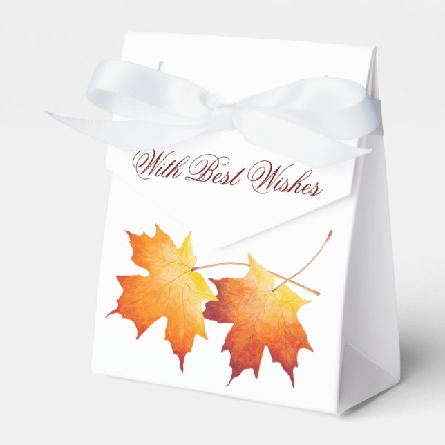 Para Regalos Pareja de arce en una caja de favores (Front Side)