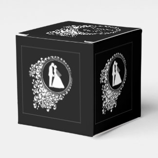Para Regalos Pareja romántica moderna Silhouette Caja de Favor