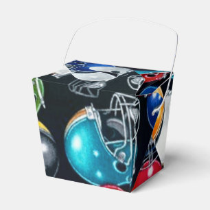 Para Regalos Patrón de cascos de fútbol saca caja de favores