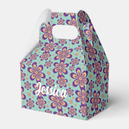 Para Regalos Patrón Floral - Caja de Favor