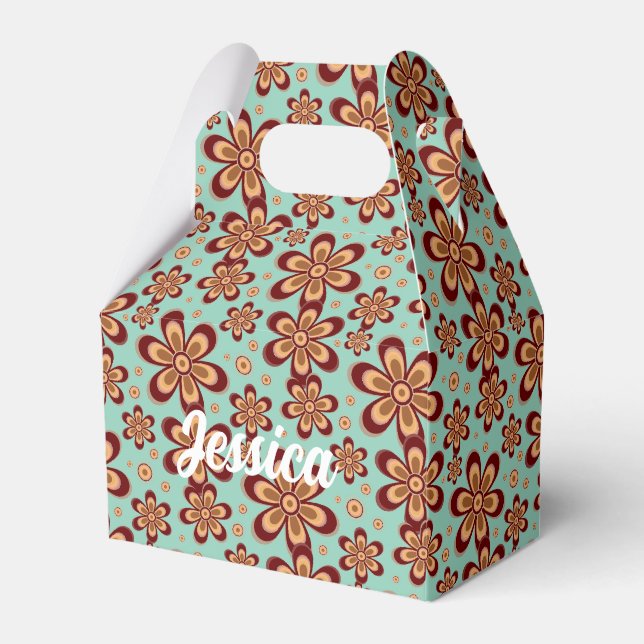 Para Regalos Patrón Floral - Caja de Favor (Front Side)