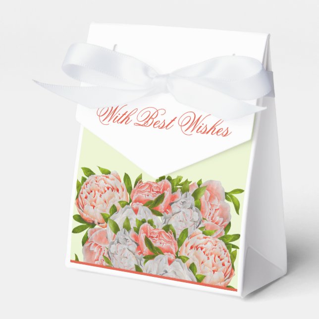 Para Regalos Peonías Surtidas en una Caja de Favor (Front Side)