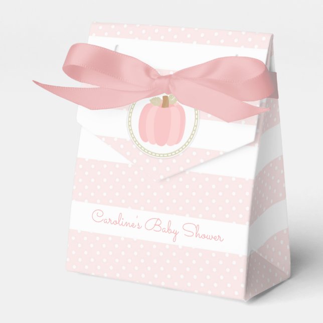 Para Regalos Pequeña Calabaza Cae Caja de Baby Shower Favorito (Front Side)