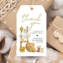 Para Regalos Pequeñas etiquetas de favores rusticas de calabaza