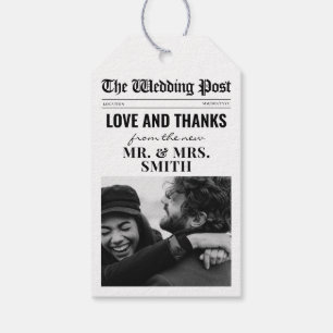 Para Regalos Periódico Boda de etiquetas favoritas de boda únic