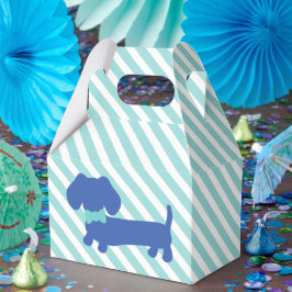 Para Regalos Perro azul Dachshund Wiener con caja favorita de c